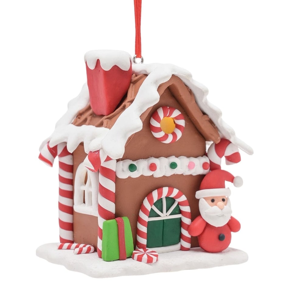 image 1 of Widdop Gifts Set of 2 Light Up Gingerbread House Christmas Decorations