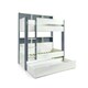 image 1 of Oliver Grey and White Storage Bunk Bed With Ethan Spring Mattresses