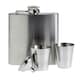 image 3 of MidOcean Slimmy Flask Hip Flask Set - Matt Silver - One Size Multi