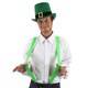image 1 of Pack of 6 Irish Buckle Top Hat & Green Suspenders Green | One Size