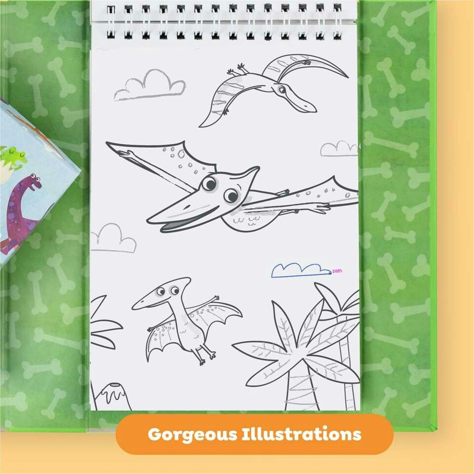 image 1 of Colouring Set - Dinosaur