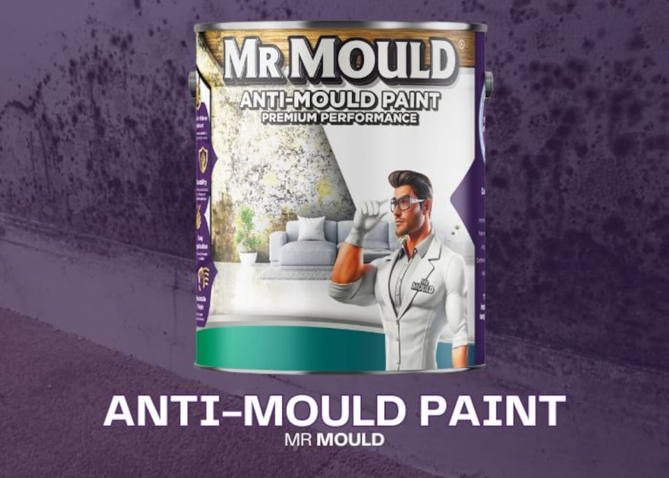image 1 of MR MOULD - Anti-Mould Paint - Premium Colour & Protection for Interior Walls & Ceilings - Light Yellow - 5L
