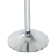 image 7 of HOMCOM Round Bar Table, Modern Dining Table with Tempered Glass Top and Steel Frame for 2, Easy Assembly for Breakfast Bar, Dining Room, 70 x 70 x 74.5cm, Clear