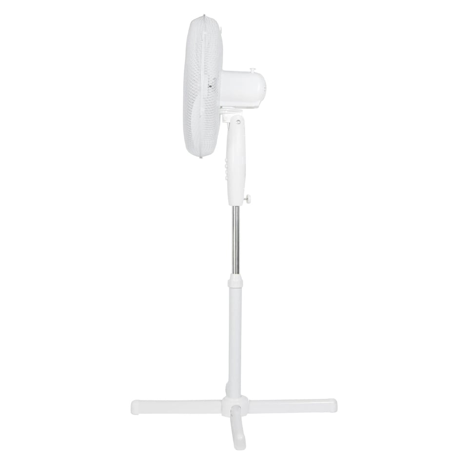 image 1 of Igenix DF1655 Pedestal Fan, 16 Inch, 50 W, Oscillating, 3 Speeds, White