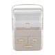 image 1 of Living and Home Desktop Makeup Storage Organizer with 3 Drawers - White