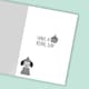 image 3 of Cute 6th Birthday Card For Boys and Girls Funny Knight and Wizard