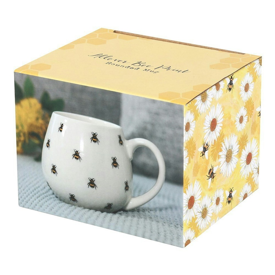 image 1 of Something Different Bee Mug - White/Yellow - One Size