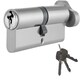 image 1 of Golden Grace Thumb Turn Euro Cylinder Lock in Chrome Finish, Euro Door Barrel Lock with 3 Keys Chrome