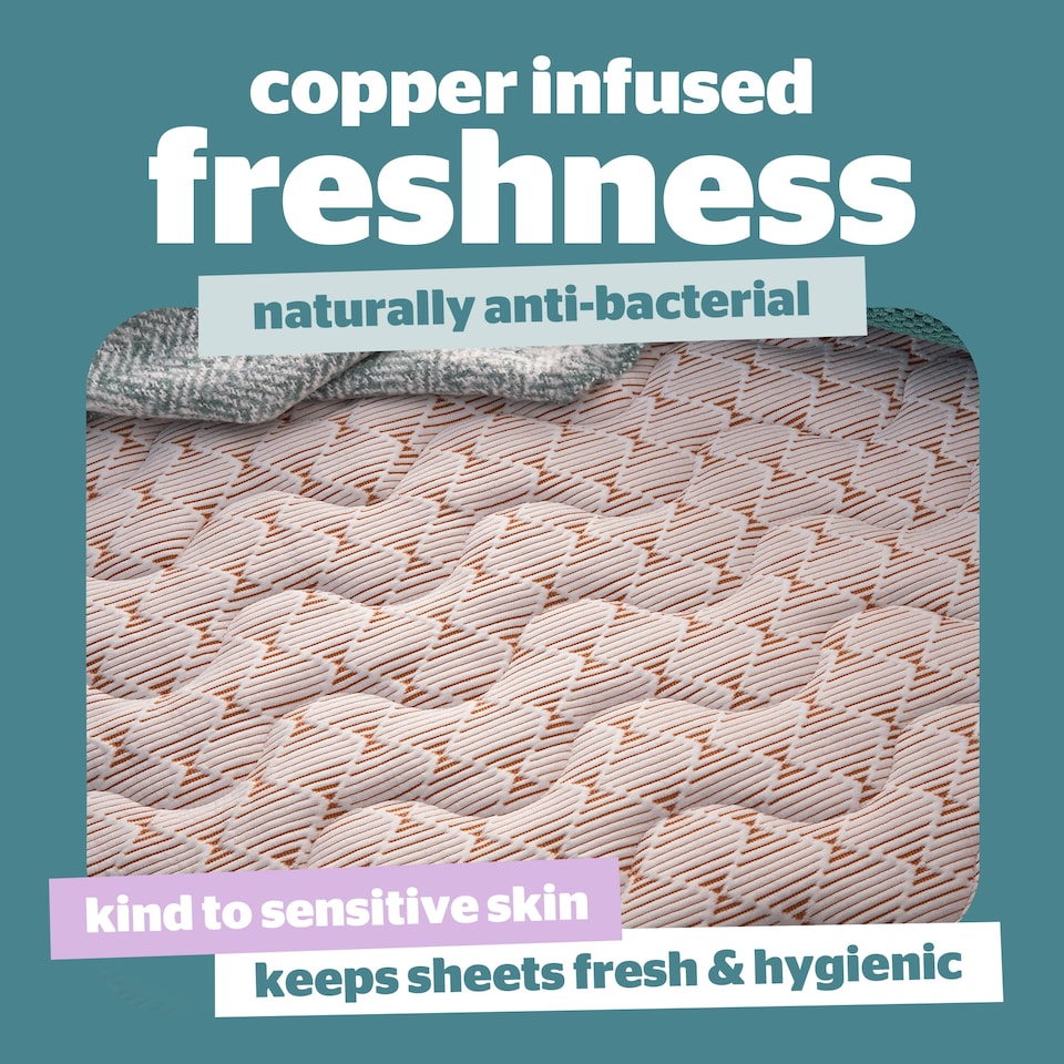 image 1 of Silentnight Restore Cooling Copper Infused Mattress Topper