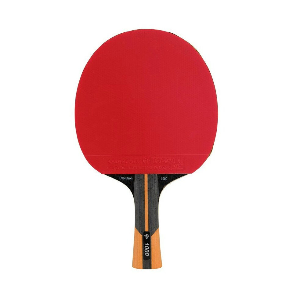 image 1 of Dunlop Evolution 1000 Table Tennis Bat - Red/Black - One Size