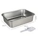 image 3 of Skylos Cat Litter Box Stainless Steel Toilet Tray for Kittens Cats Large