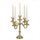 image 1 of 5 Arm Metal Candle Holder Stand Vintage Candelabra Centrepiece Home Decor 30cm | Gold | Gold | 1