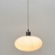 image 3 of First Choice Lighting Set of 2 Baton White Ribbed Glass Easy Fit Pendant Shades White