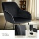 image 4 of Dining Chair Jeane - velvet look, cantilever frame - Set of 6 Black | Velvet Look Black/Black