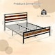 image 3 of COSTWAY King Size Bed Frame Metal Platform Bed