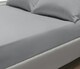 image 2 of Sweet Dreams 200 Thread Count Percale Cotton Fitted Sheet | White | White | Single
