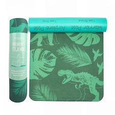 Myga Kid's Printed Yoga Mat - Jurassic Jungle