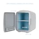 image 4 of MONCOOK Mini Fridge For Bedrooms - Small, Portable & Quiet Mini Fridges For Skincare, Medicine, Food & Drinks - Cooling & Warming Function - 14L - Grey Mono