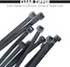 image 6 of 100pcs Black Nylon Plastic Cable Ties - 100 x 2.5mm