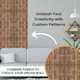 image 5 of NOVECRAFTO Lattice Effect 3D Wall Panels – 6 Sheets Covering 1.5m² | 16.15ft² Interior Cladding Set | Square Grid Design – Each Panel 50x50cm Wooden