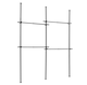 image 9 of House of Home Telescopic Clothes Rail Double Wardrobe Hanging Rack Adjustable Storage Black