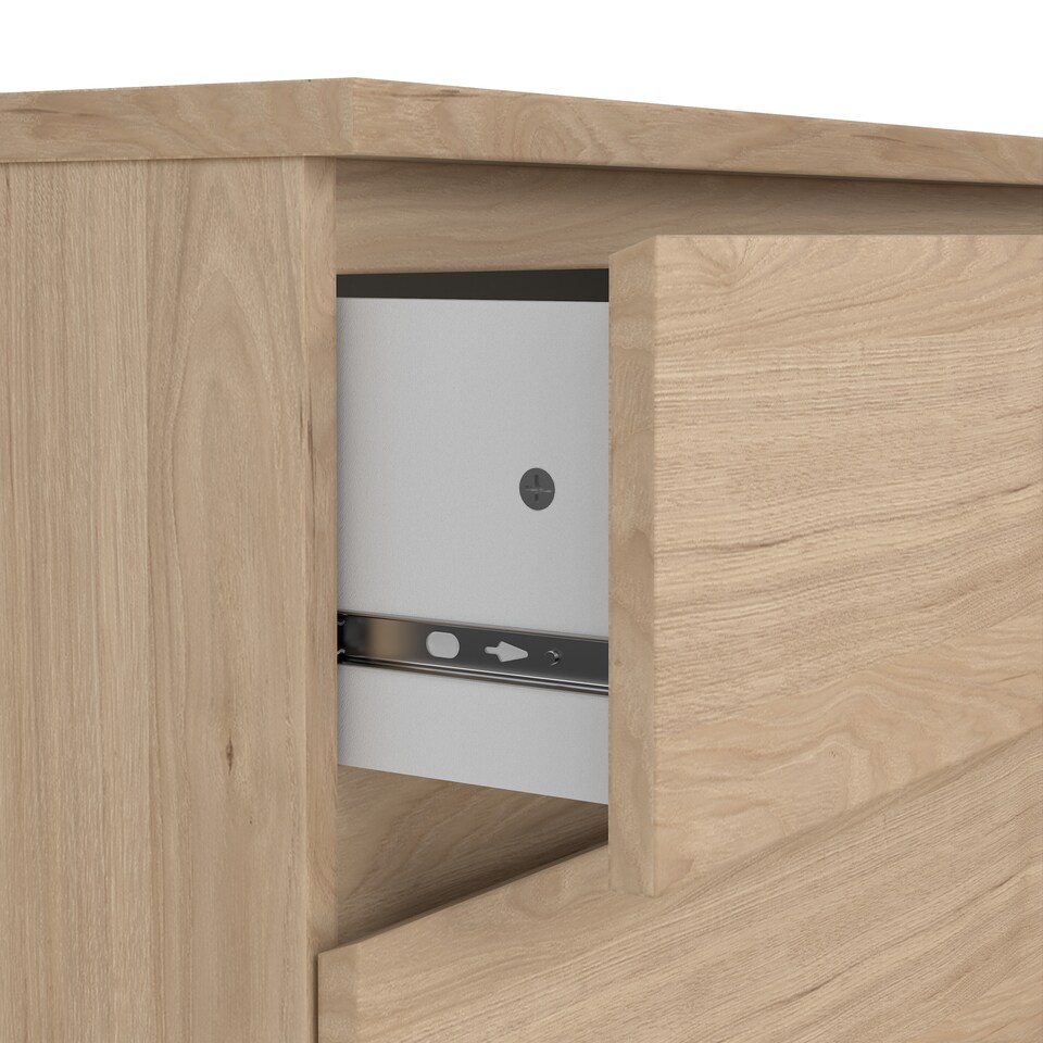 image 1 of Naia Chest of 3 Drawers in Jackson Hickory Oak