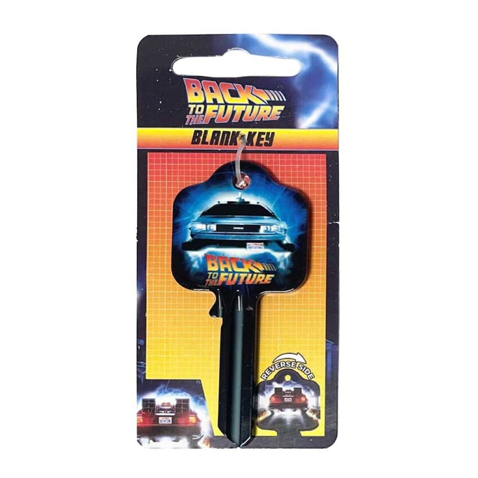 image 1 of Back To The Future Delorean Blank Key | Blue | Blue | One Size | 1
