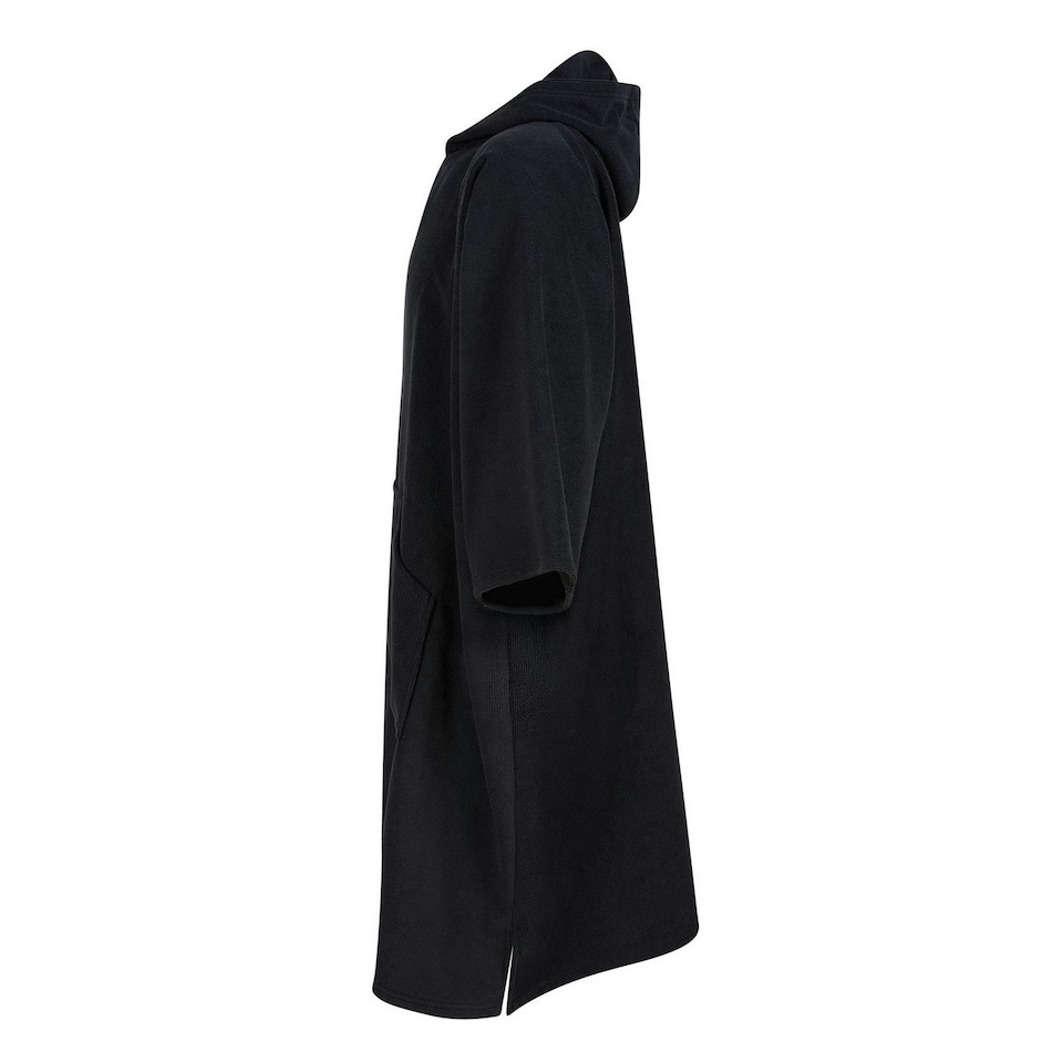 image 1 of Towel City Unisex Adult Poncho - Black - One Size