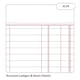 image 4 of Rhino A4 Exercise Book 32 Page Double Entry Ruling Bookkeeping Purple 12 Pack