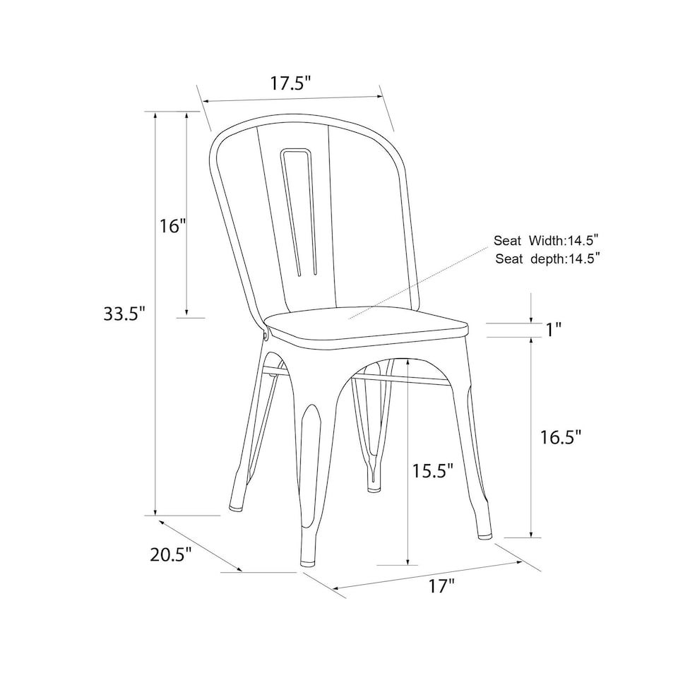 image 1 of Fusion Dining Chair in Metal in Gun metal, 2 pieces Grey | Gun colour