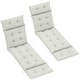 image 1 of Outsunny Garden Lounge Chair Cushions Set of 2, 220gsm Fabric 