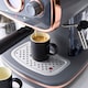 image 3 of Cooks Professional 15-Bar Retro Espresso Coffee Machine 1.2L with Frothing Steam Wand | Grey | Grey & Copper