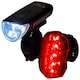 image 1 of Sport Direct 20 Lm 3x LED Bike Front Light Awe Rear SuperBright 5 x Red SMD LEDs Set