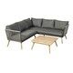 image 1 of 3 Piece Corner Lounging Garden Furniture Set Including Cushions