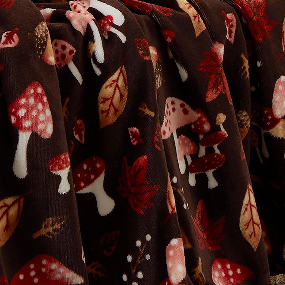 image 1 of Fusion Woodland Dreams Halloween Throw Chocolate