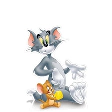 Tom and Jerry with Cheese Star Mini Cardboard Cutout 98cm