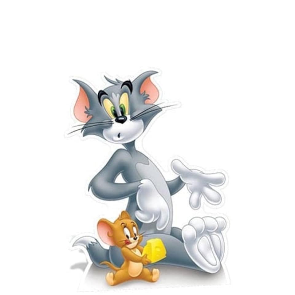 Tom and Jerry with Cheese Star Mini Cardboard Cutout 98cm