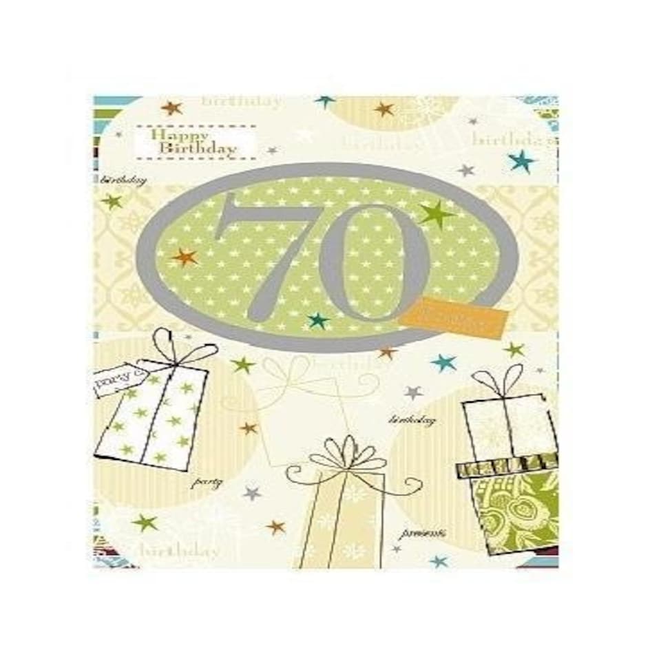 image 1 of 70th Happy Birthday Card