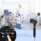 image 4 of HOMCOM 18 Pedestal Fan with Sleep Mode, Oscillating Standing Fan with 3 Modes, Remote Control, Floor Fan with Adjustable Height, 3 Speed, 7.5-Hour Timer, Black