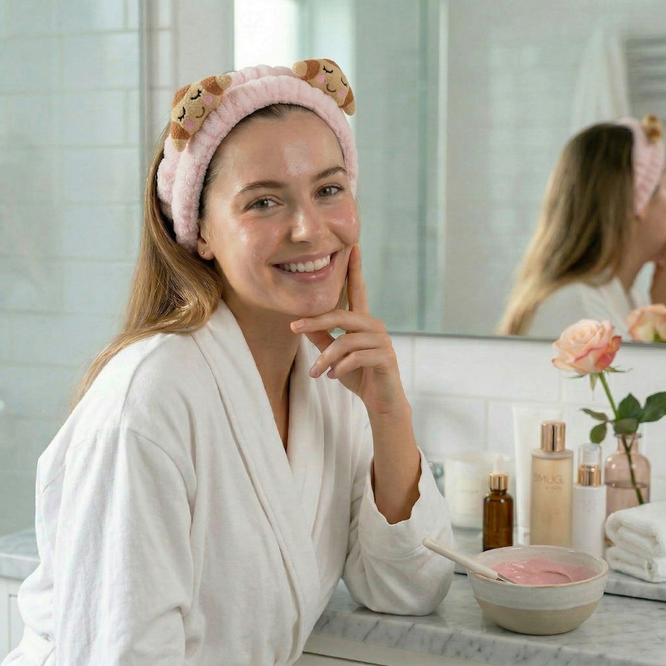 image 1 of SMUG Novelty Spa Headband - Croissant