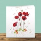 image 2 of Watercolour Poppies "Poppies In The Wild" - Elizabeth Grant Art Card