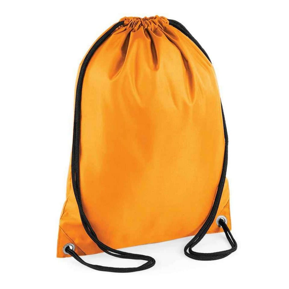 Orange Drawstring Bagbase Budget Drawstring Bag - Orange - One Size | Orange | One Size ...
