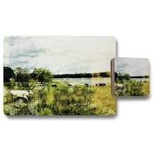 Vintage Cow (Placemat & Coaster Set)