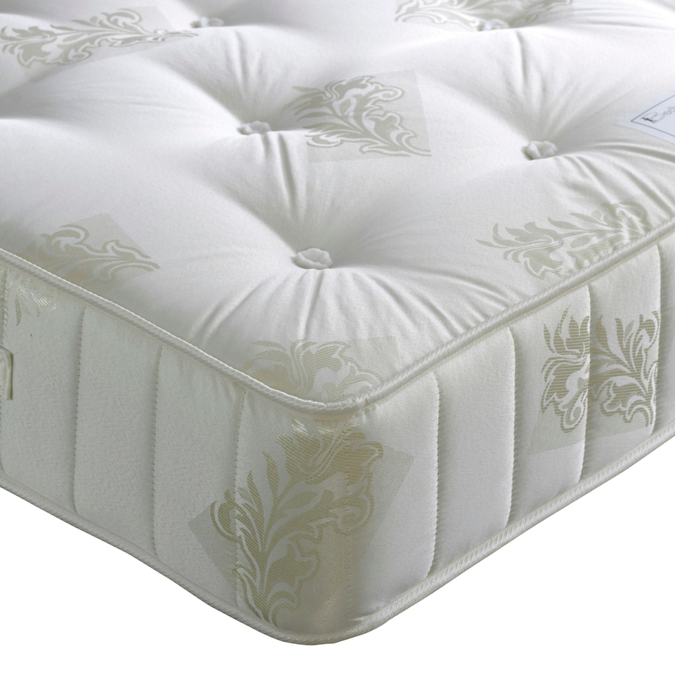 image 1 of Ortho Classic Orthopaedic Cream Naples Velvet 4 Drawer Divan Set And Valencia Headboard King Size