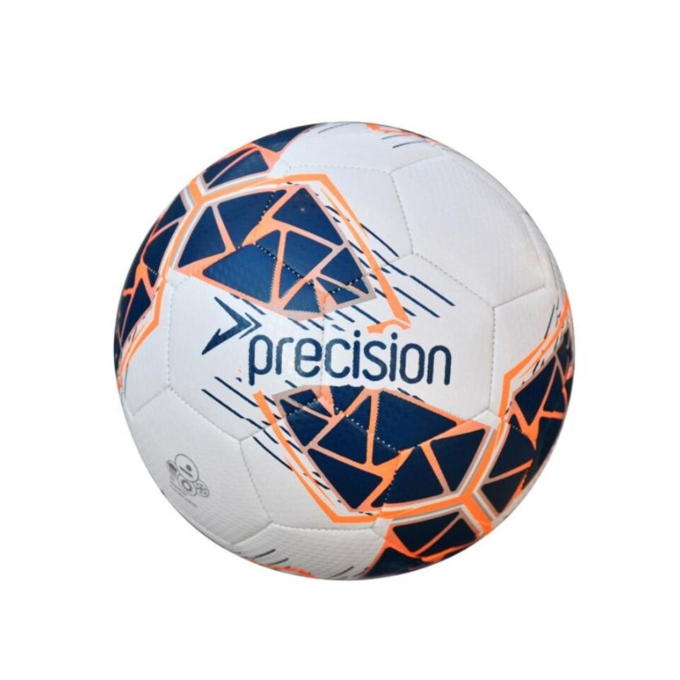 Precision Fusion 2024 Mini Training Ball - White/Navy/Fluorescent Orange - 1
