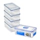 image 1 of LocknLock Rectangular Food Containers with Lids, 5 x 1L