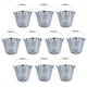 image 1 of 5L Galvanised Steel Metal Bucket Pail Water Coal Greenhouse Garden Plant 10PK