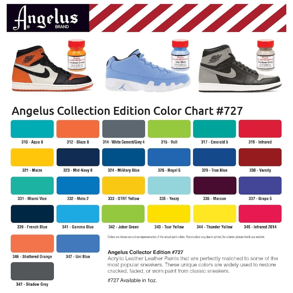 image 1 of Angelus Collection Edition Acrylic Leather Paint - Special Colours 1oz | Red | Infrared