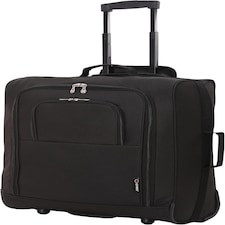 5 Cities 56x45x25 Trolley Bag EasyJet/British Airways/Jet2 Maximum Cabin Approved Carry On Suitcase 60L Capacity with 2 Wheels Lightweight Travel 2 YearWarranty Black | Black | Cabin Bag