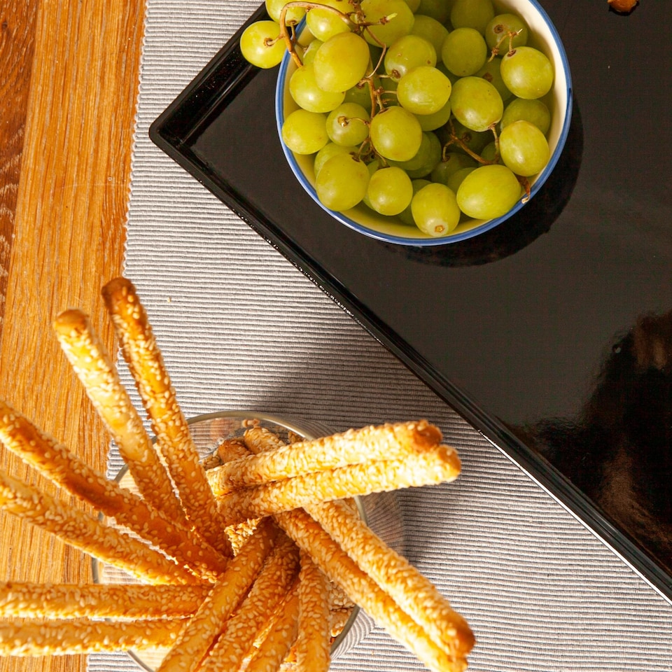 image 1 of Argon Tableware Rectangle Serving Tray - 34.5 x 25cm - Black | Black | Black